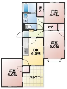 熊本県熊本市中央区新大江3【マンション】の間取り