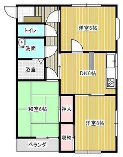 山形県山形市下条町3【アパート】の間取り