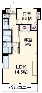 中京ウエストII【5階】の間取り