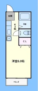コーポラスしぶや【2階】の間取り