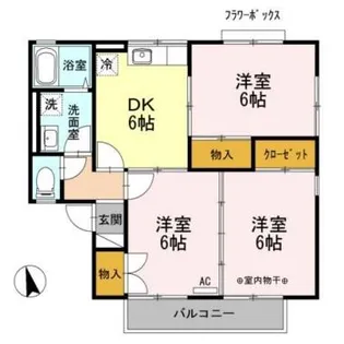 長野県長野市大字栗田【アパート】の間取り