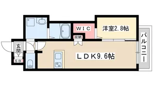 プレサンスNEO上新庄PRIMECRUIS【12階】の間取り