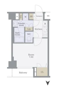 東京都中野区弥生町1【マンション】の間取り