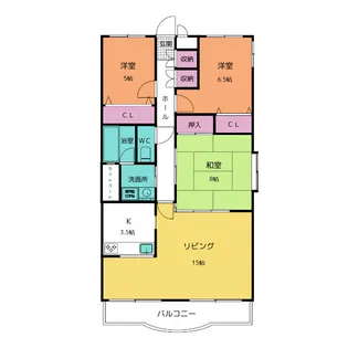 ドムス喜兵衛 宙の棟【2階】の間取り