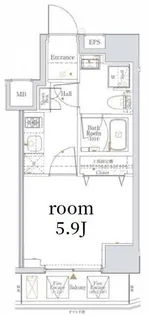 Log 登戸Station【7階】の間取り