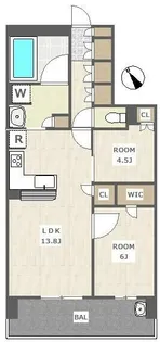 プレイスガーデン喜多見【3階】の間取り