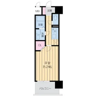 ドゥーエ森ノ宮【9階】の間取り