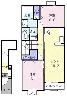 クリアネス III【2階】の間取り
