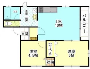 ステイションハイツ大通り【2階】の間取り