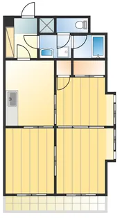月田マンション【5階】の間取り