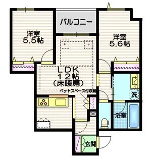 ドマーニ山王【2階】の間取り