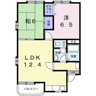 ビレッジ和楽A【1階】の間取り