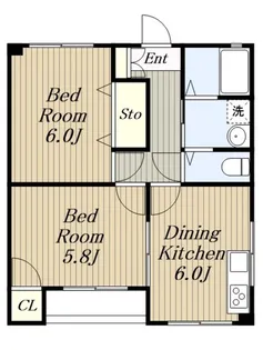 神奈川県相模原市中央区田名【アパート】の間取り