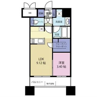 HSK博多ステーション【10階】の間取り