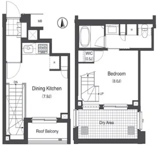 レジデンス白金コローレ【1階】の間取り