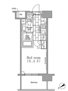 パークハビオ目黒リバーサイド【2階】の間取り