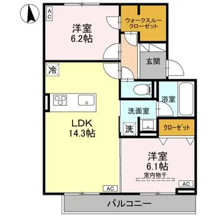 TORISIAS城東【2階】の間取り