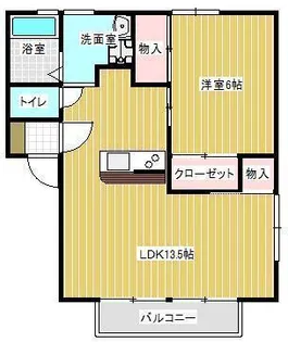 山形県山形市桜田東3【アパート】の間取り