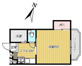 1Kの間取り画像