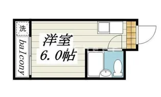 東京都渋谷区幡ヶ谷2【マンション】の間取り