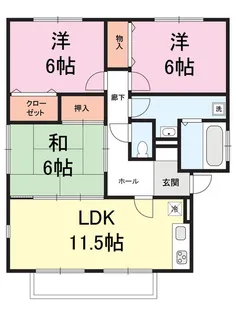 ファミールひまわり【1階】の間取り