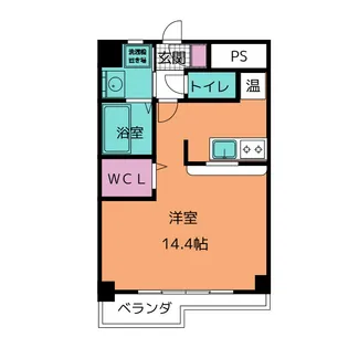 ラ・メゾン・ド・ヴェール【2階】の間取り