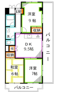 東京都国分寺市西恋ヶ窪3【マンション】の間取り