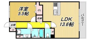 ザクシフ【4階】の間取り
