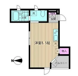 MS five kagacho【2階】の間取り