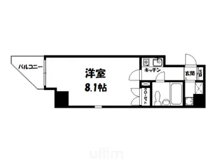 アクシルコート京都二条ウエスト【7階】の間取り
