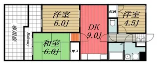 千葉県千葉市花見川区朝日ケ丘3【マンション】の間取り