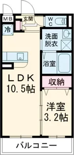 仮)津市久居野村町マンション【2階】の間取り