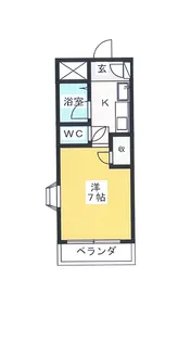 クオーレ橋本【4階】の間取り