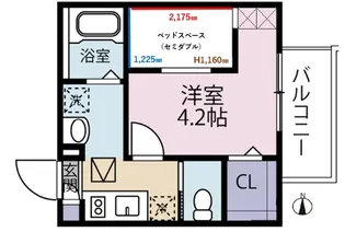リヴェール高砂【1階】の間取り