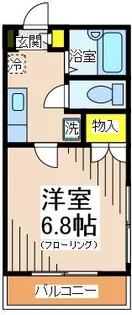 アステラス烏山【1階】の間取り