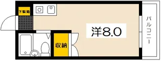 パインハウスI【3階】の間取り
