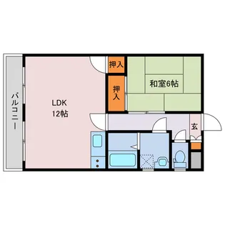ユナイテッド明磧【2階】の間取り
