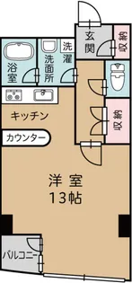 ユー堀川ビル【4階】の間取り