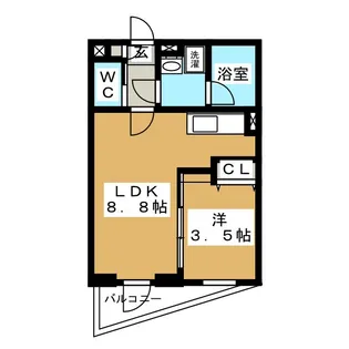 ボヌール ド ウエマ【2階】の間取り