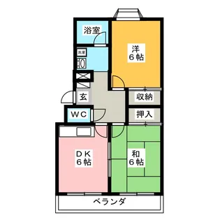 スカイFBK【4階】の間取り