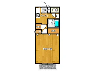 ヴィラ富田A【2階】の間取り