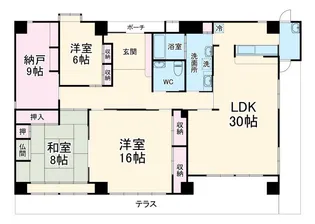 ChaRLesII【5階】の間取り