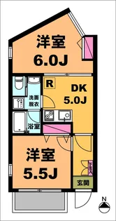 月村マンションNo.19【3階】の間取り