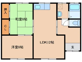 宮崎県都城市山之口町富吉【一戸建】の間取り