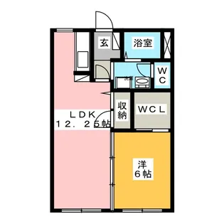 ローズワースI【1階】の間取り