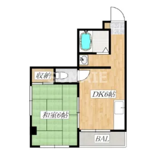 マンション南風【3階】の間取り