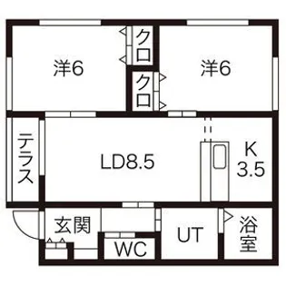 プラネッツH棟【1階】の間取り