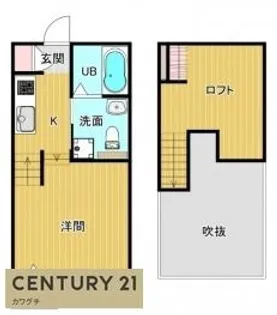 ジュネスクローバー【2階】の間取り