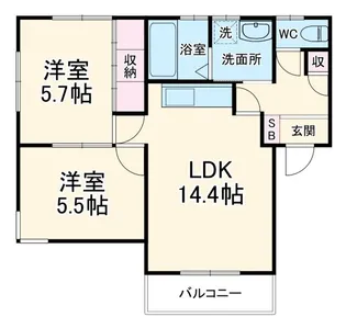 パティオ北本【1階】の間取り