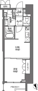 HAMACHOAPARTMENTS【10階】の間取り